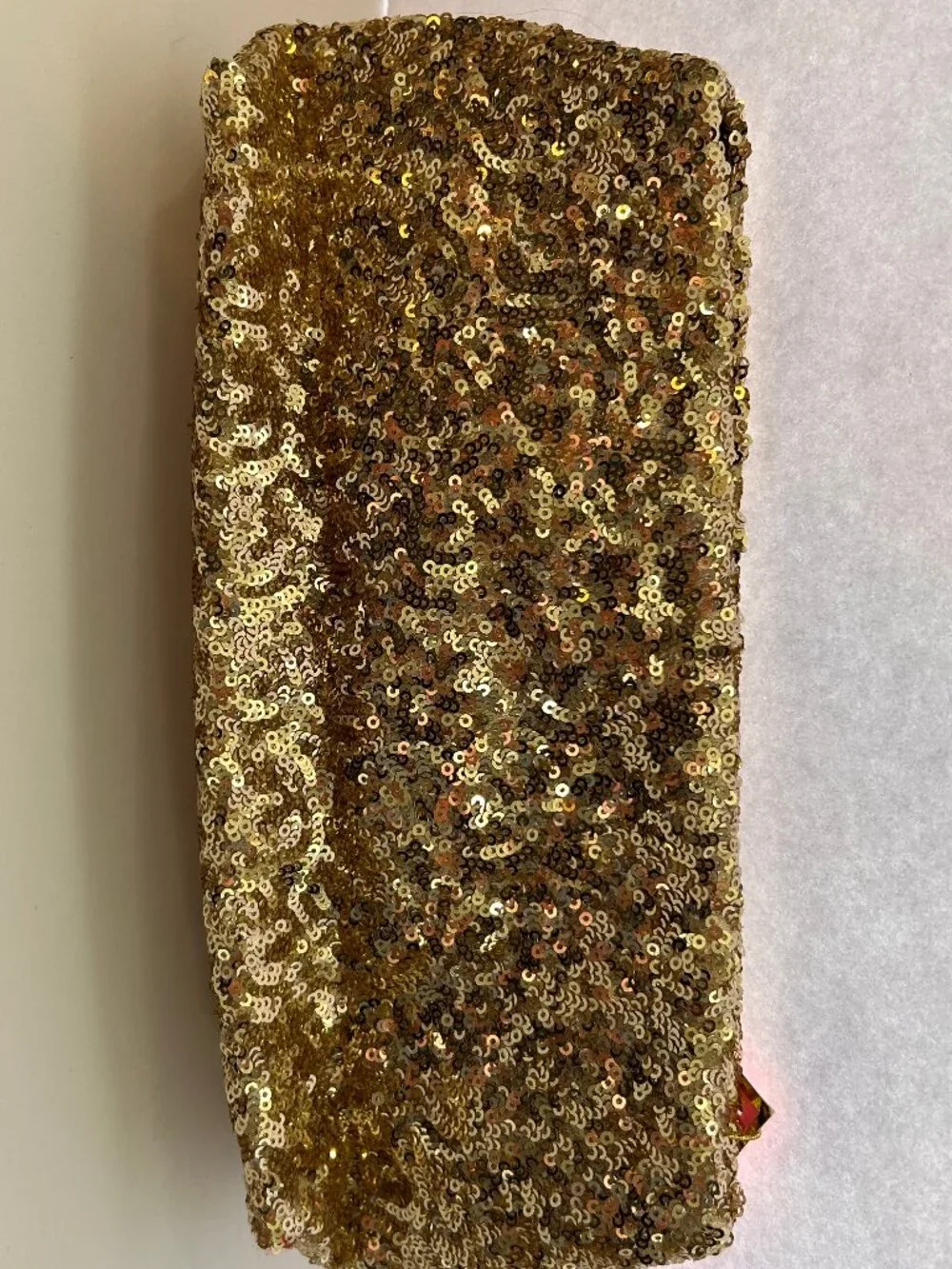Victoria’s Secret Gold Sequin Clutch Cosmetic Bag NWT Glam Holiday Evening